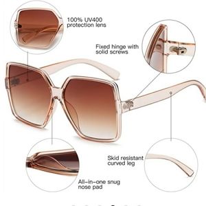 Oversized sun glasses for women